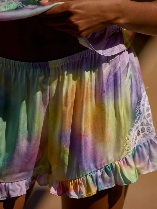 Anthropologie Pants - NWT LyreBird Silky Ruffle Shorts